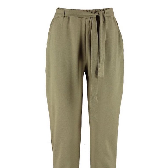 Host pick Khaki tie waist pants - Picture 2 of 2